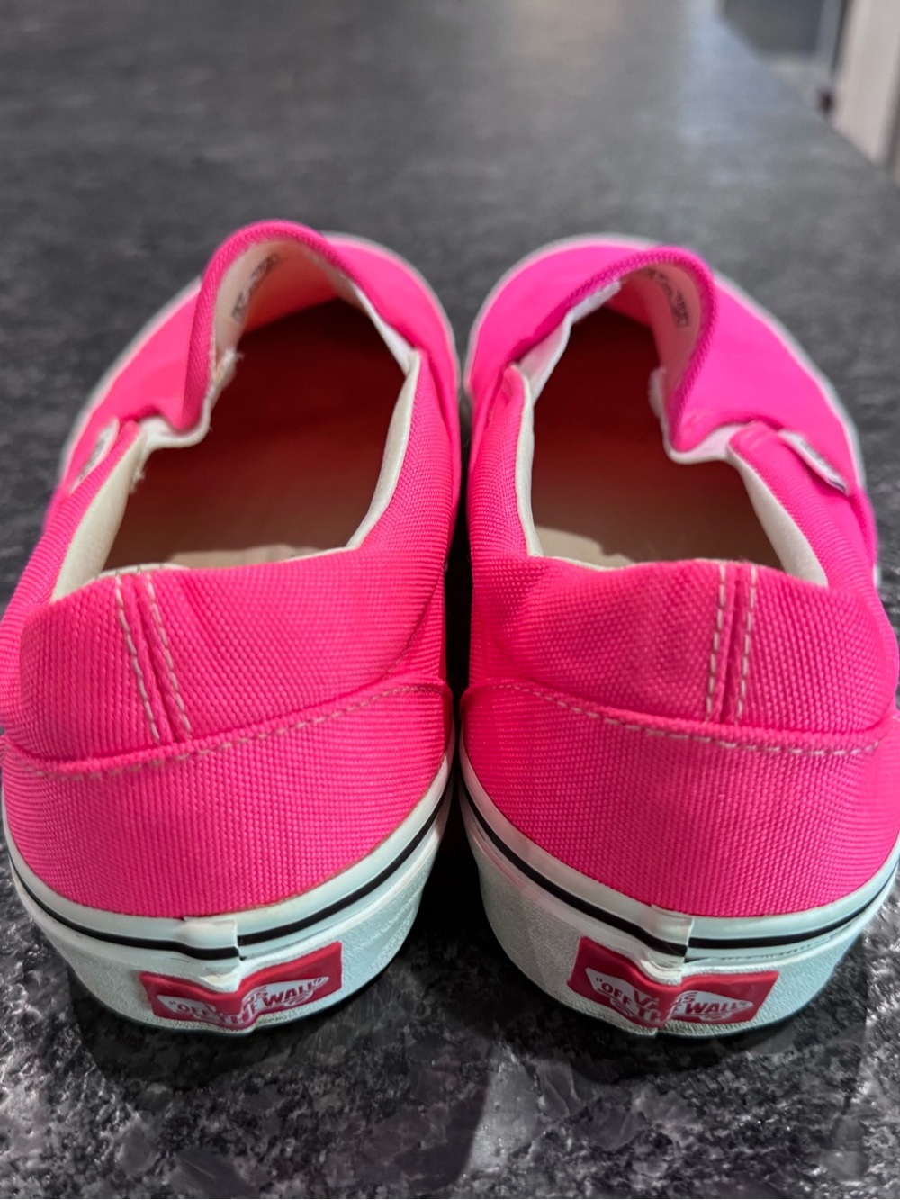 Vans Slip-On Sneakers in Hot Pink Canvas - Picture 4 of 4